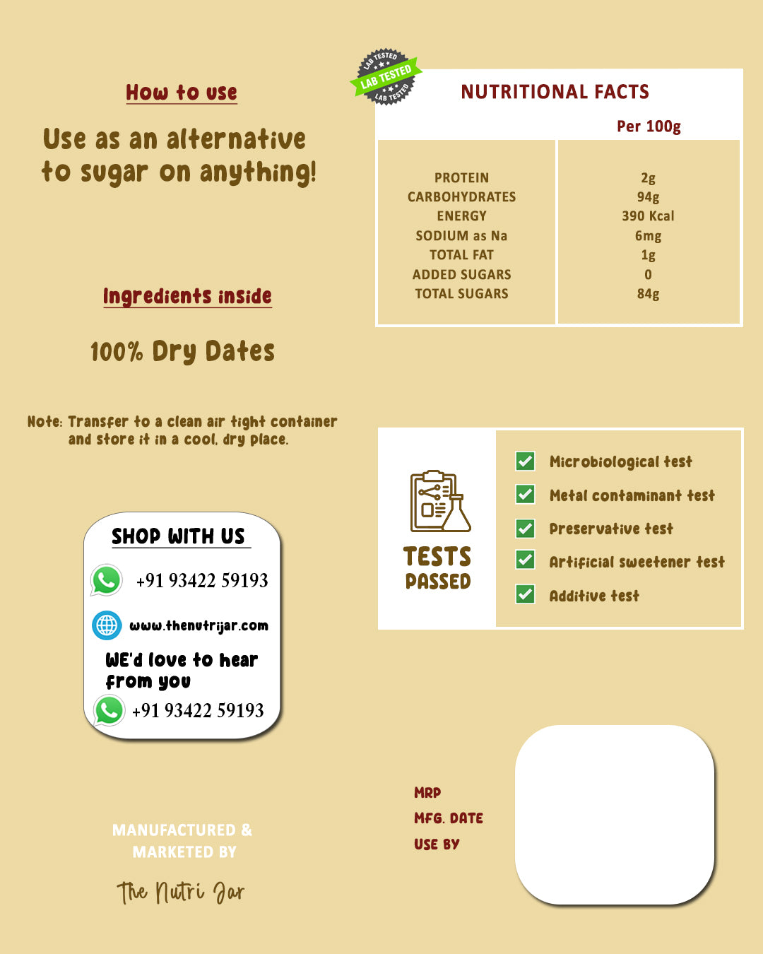 Dry Dates Powder(200g)