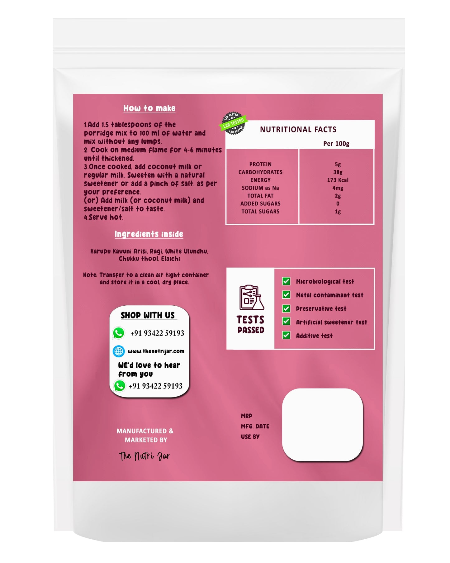 Karuppu Kavuni Porridge Mix(200g)