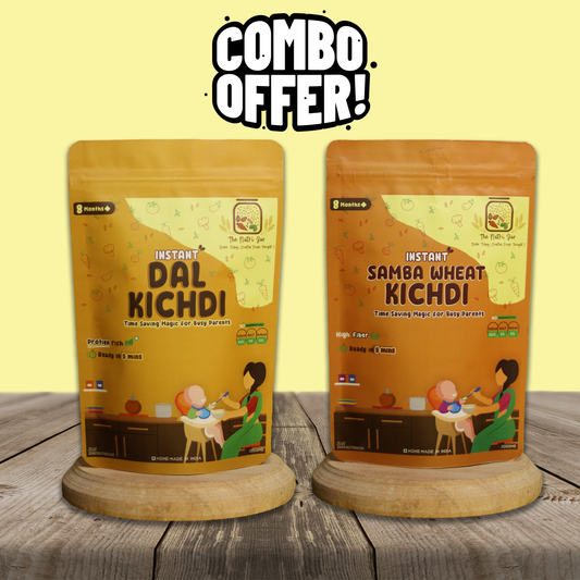 Travel Friendly Combo 1(Mildly Spiced) Trial -          Instant Dal Kichdi(50g) + Instant Samba Wheat Kichdi(50g)
