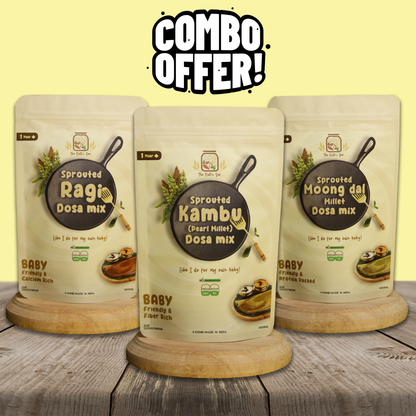 Sprouted Dosa Mix Trial Pack Combo(50g each)