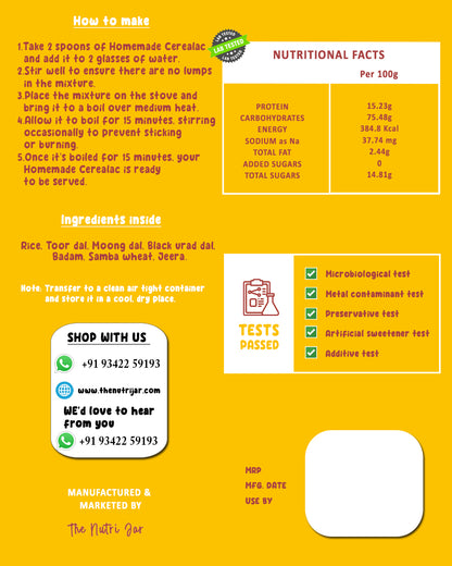 Home made cerealac - Trial Pack