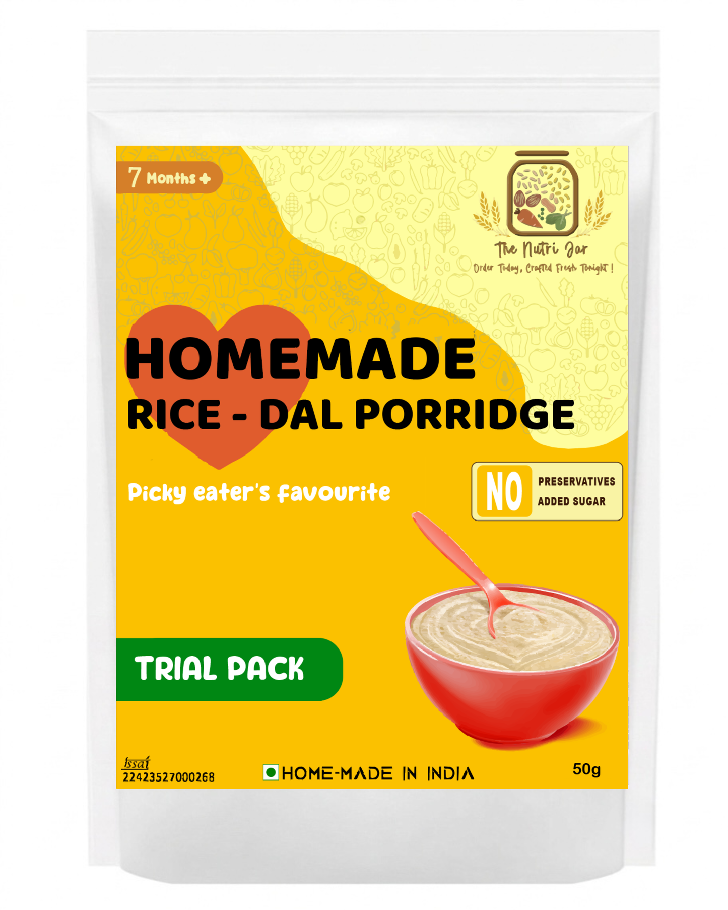 Homemade Rice-Dal Porridge - Trial Pack