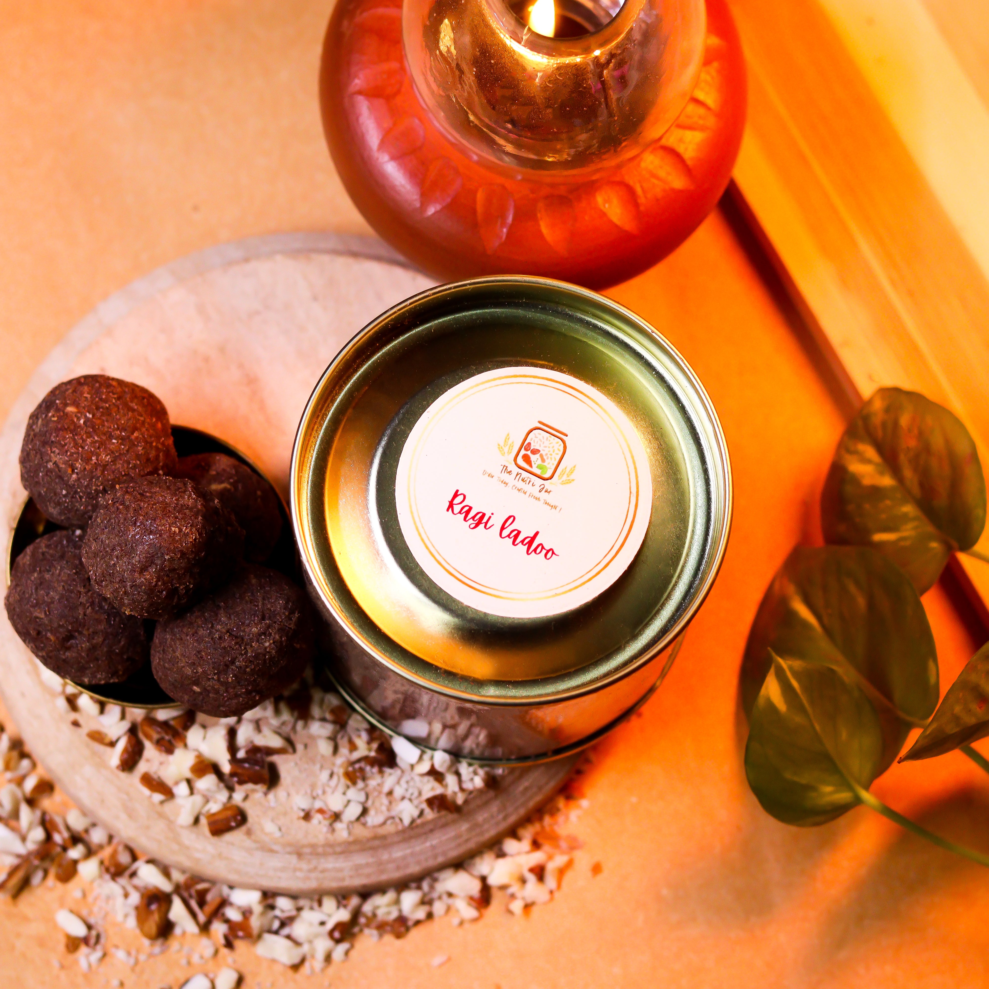 Organic Ragi Ladoo - made with pure A2 ghee