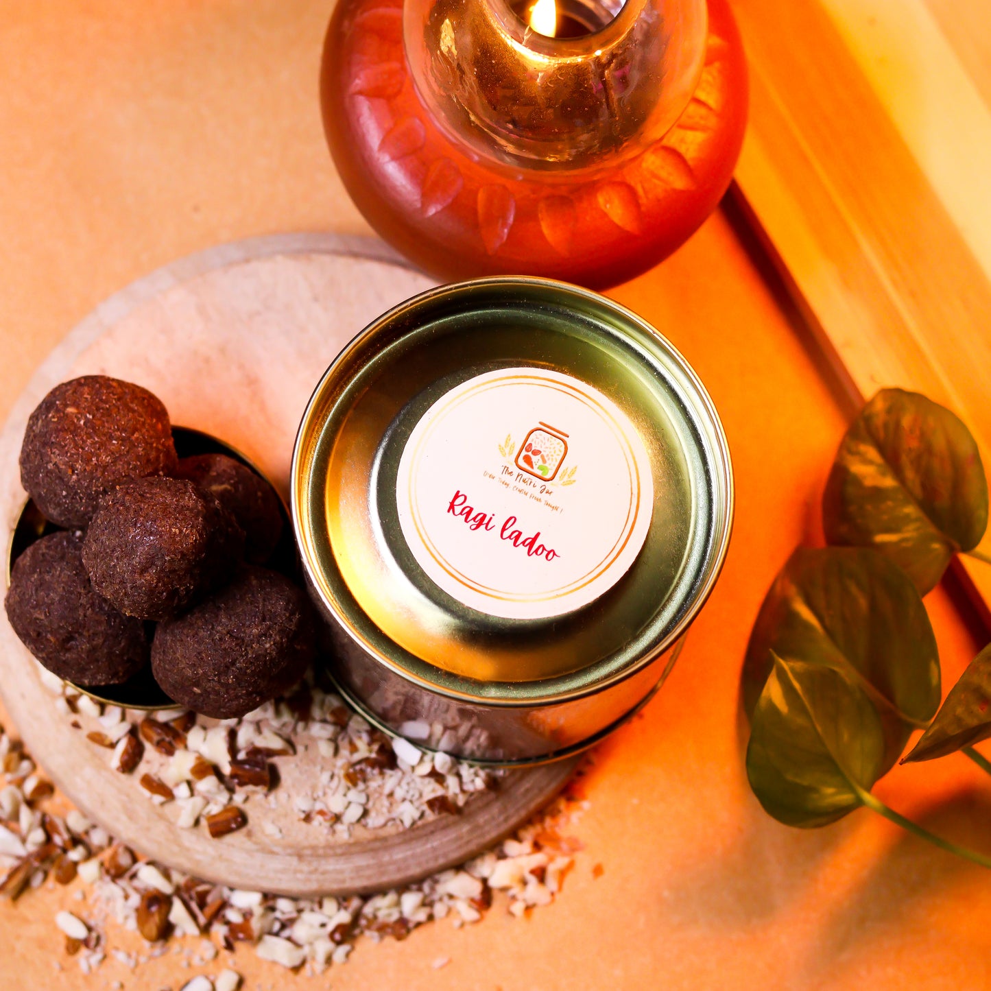 Organic Ragi Ladoo - made with pure A2 ghee
