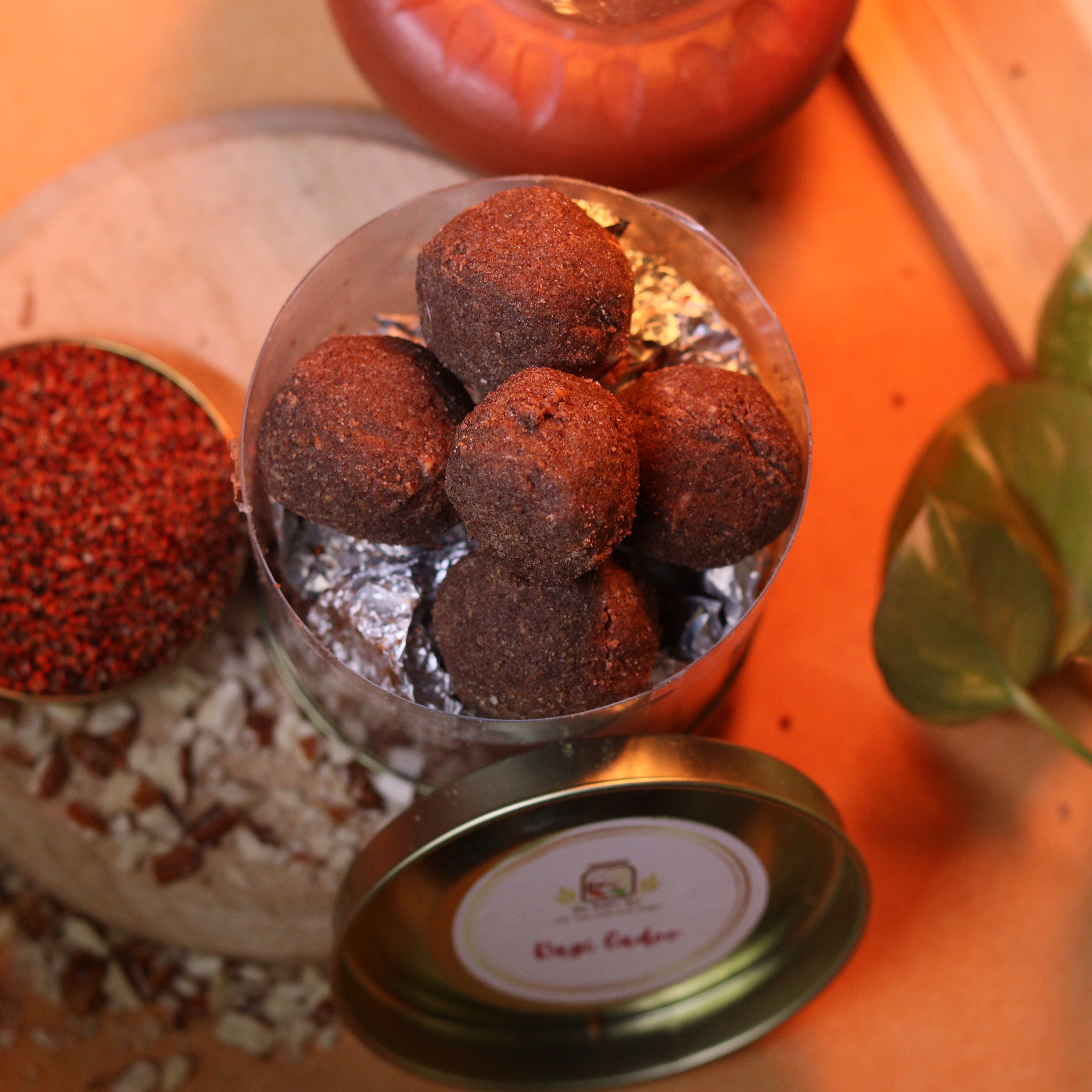 Organic Ragi Ladoo - made with pure A2 ghee