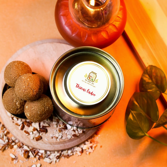 Organic Thinai Ladoo - made with pure A2 ghee