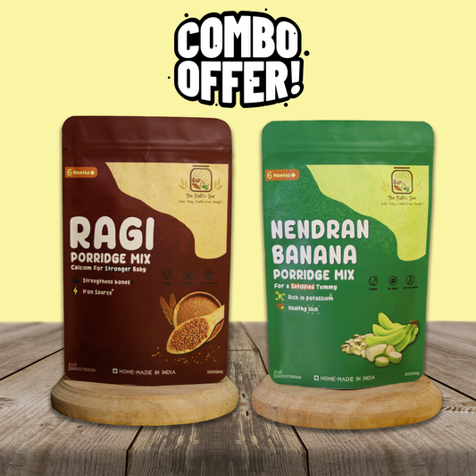 Stage 1 Combo Trial - Ragi(50g) + Nendran Banana Porridge(50g)