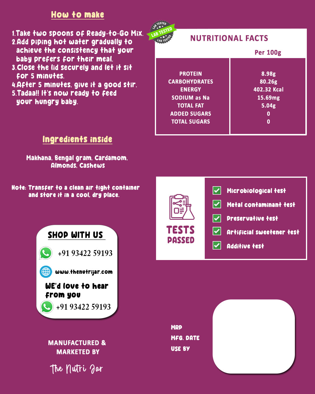 Ready-To-Go Mix(200g)