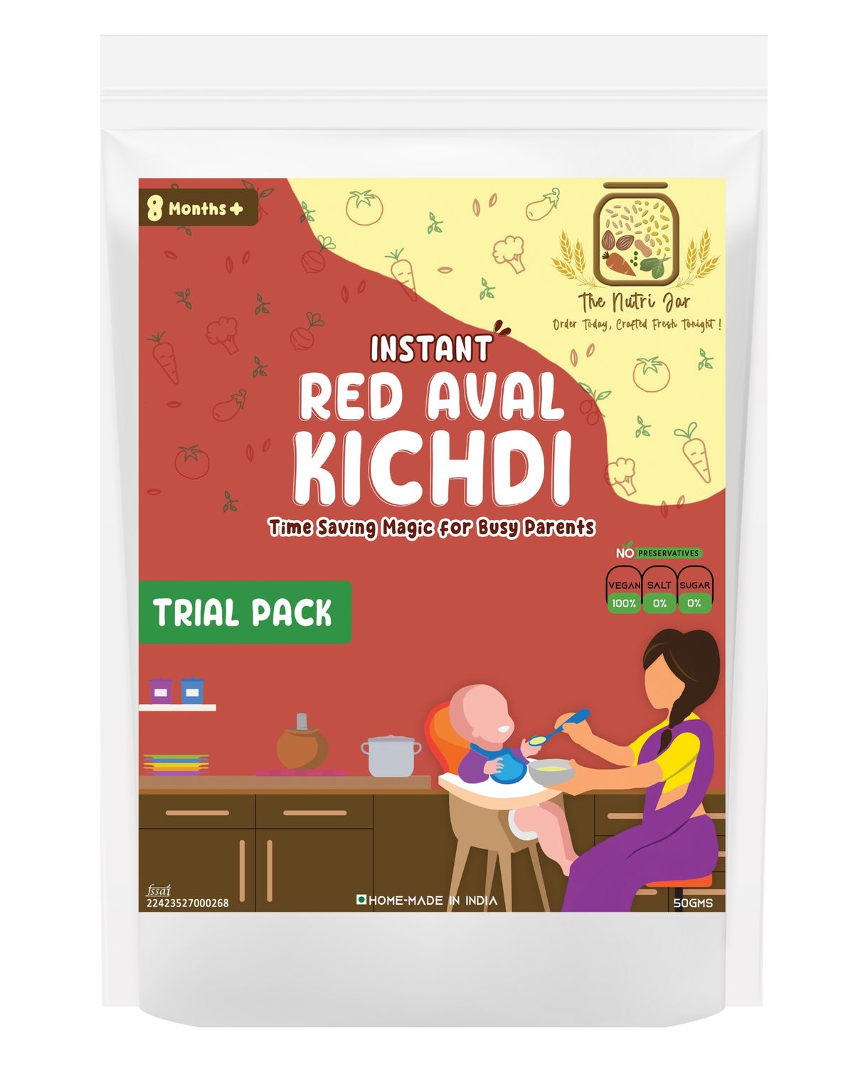 Instant Red Aval Kichdi - Trial Pack