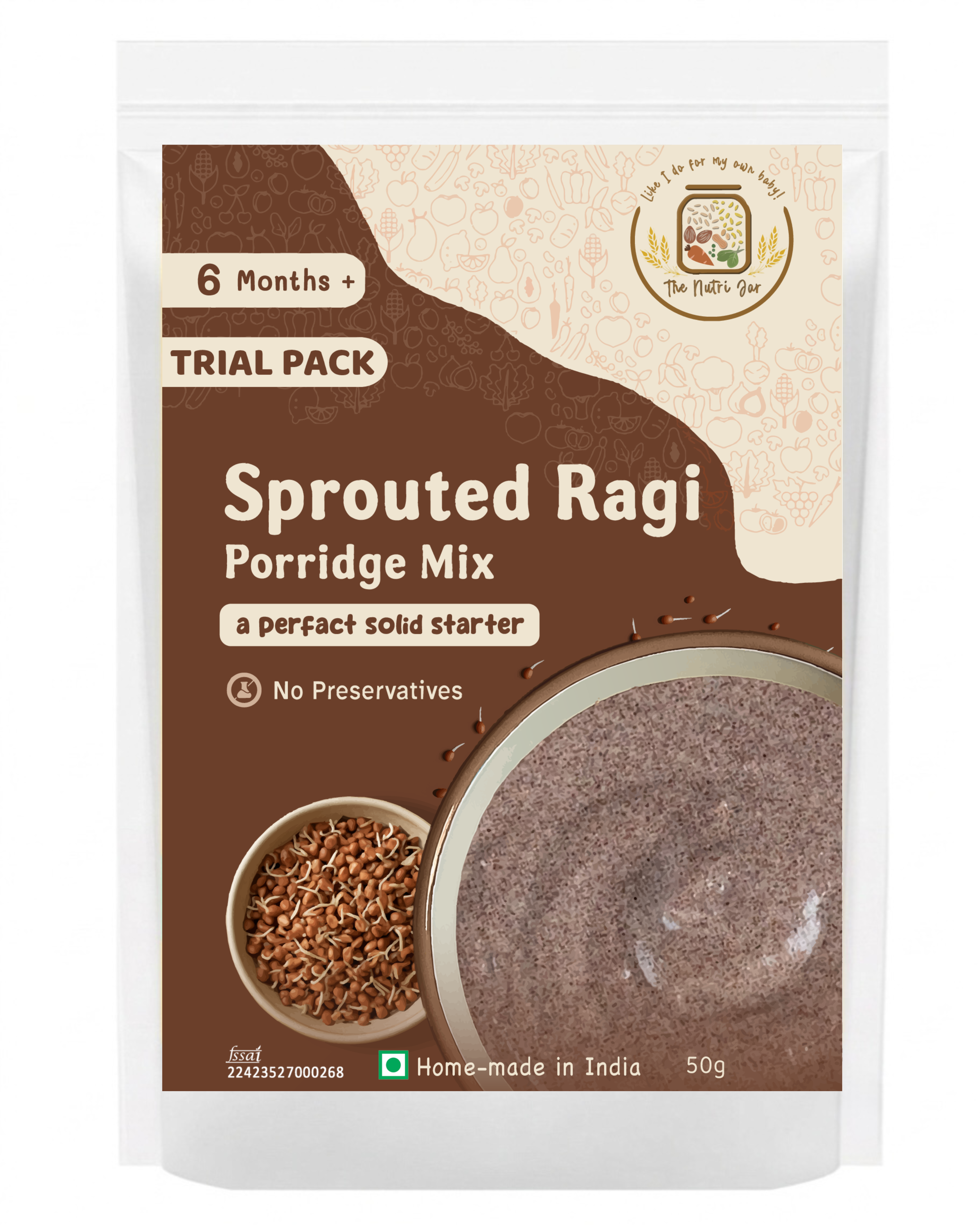 Organic Sprouted Ragi Porridge - Trial pack