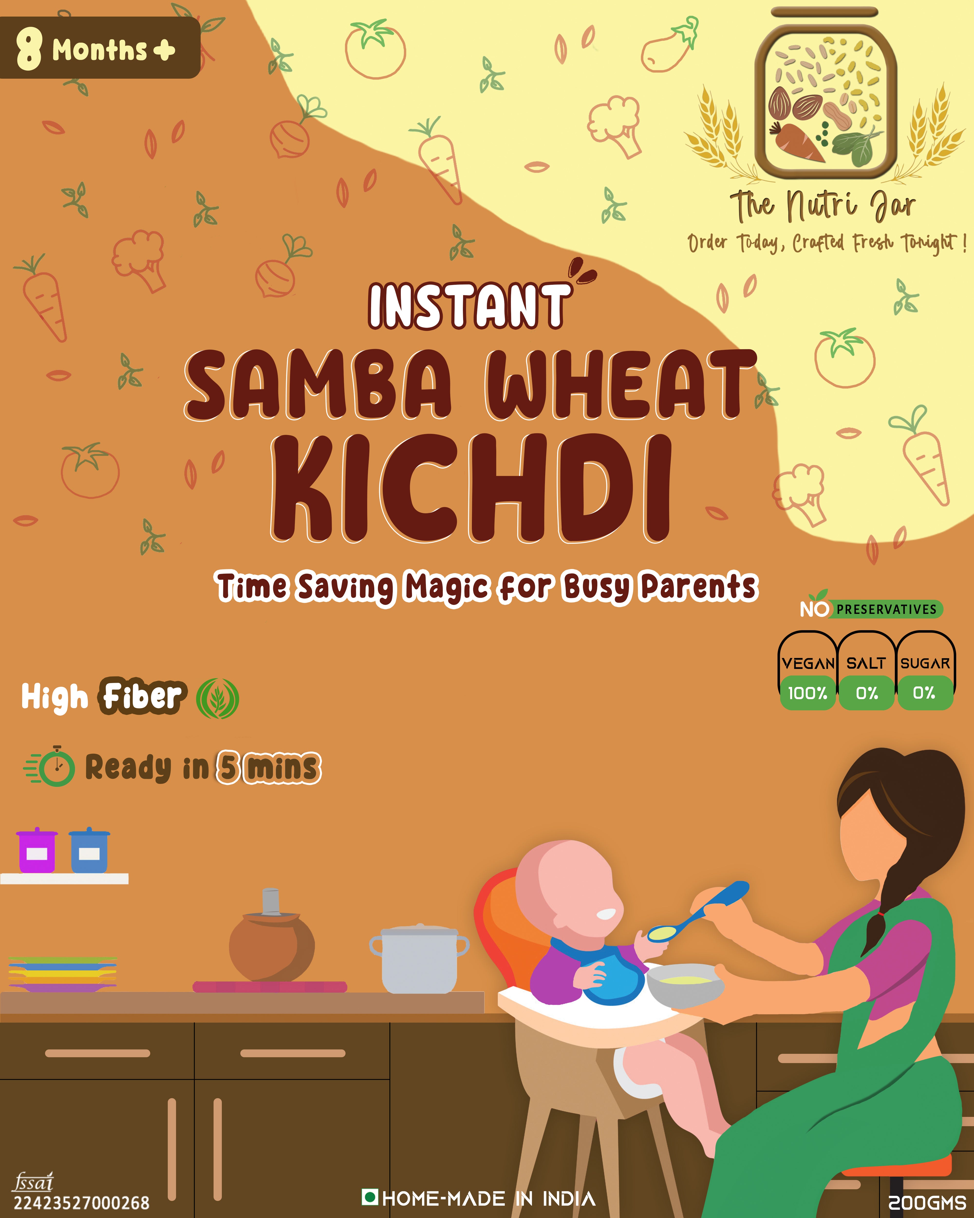 Instant Samba Godhumai(wheat) Kichdi – The Nutri Jar