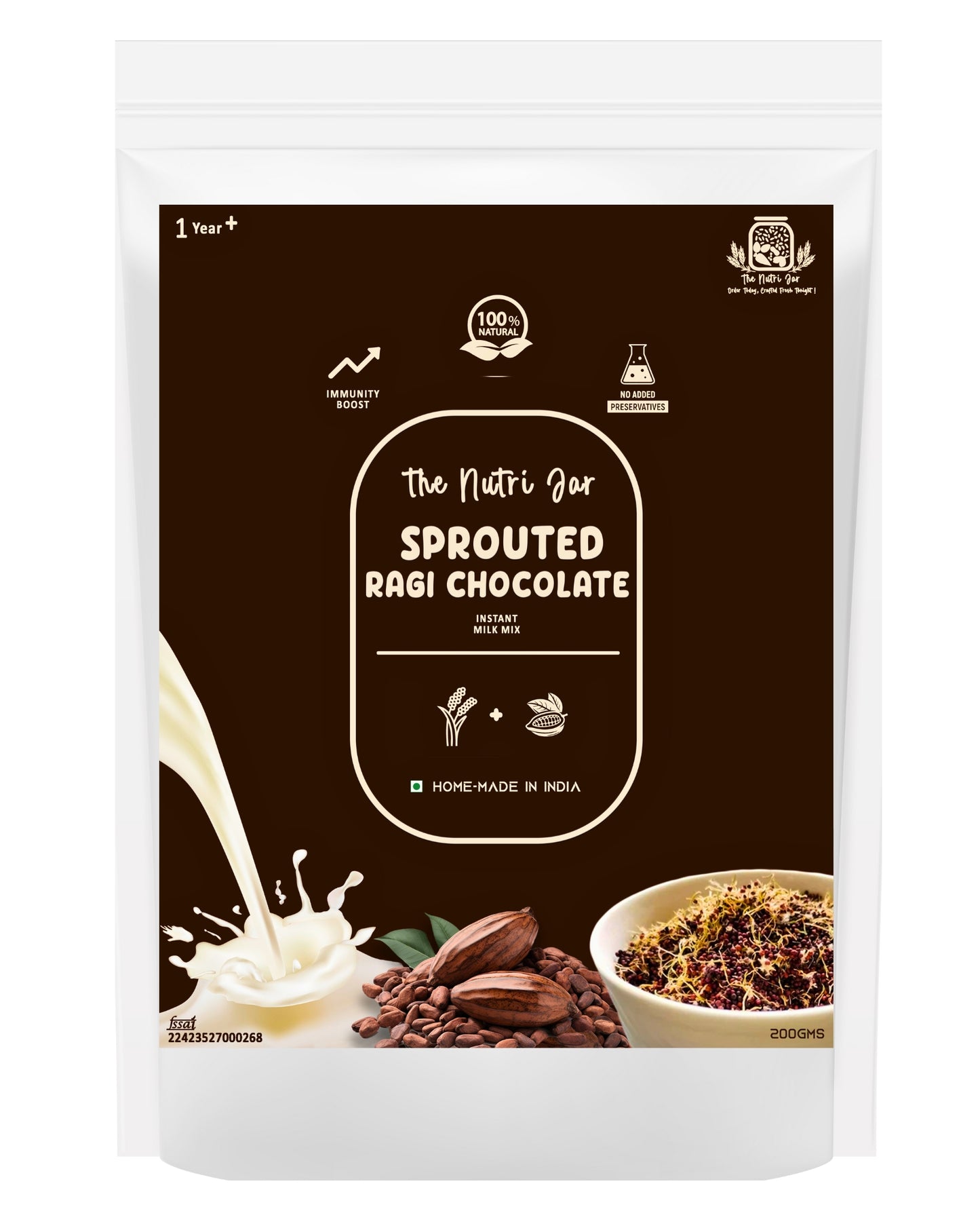 Sprouted Ragi Chocolate drink mix