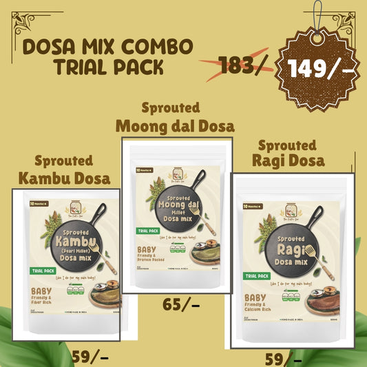 Sprouted Dosa Mix Trial Pack Combo(50g each)