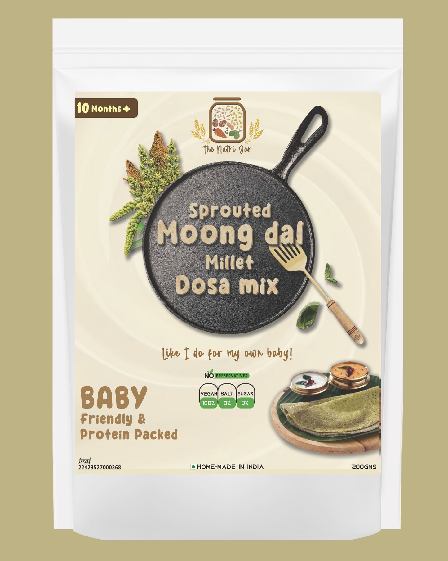 Sprouted Moong Dal millet Dosa Mix(200g)