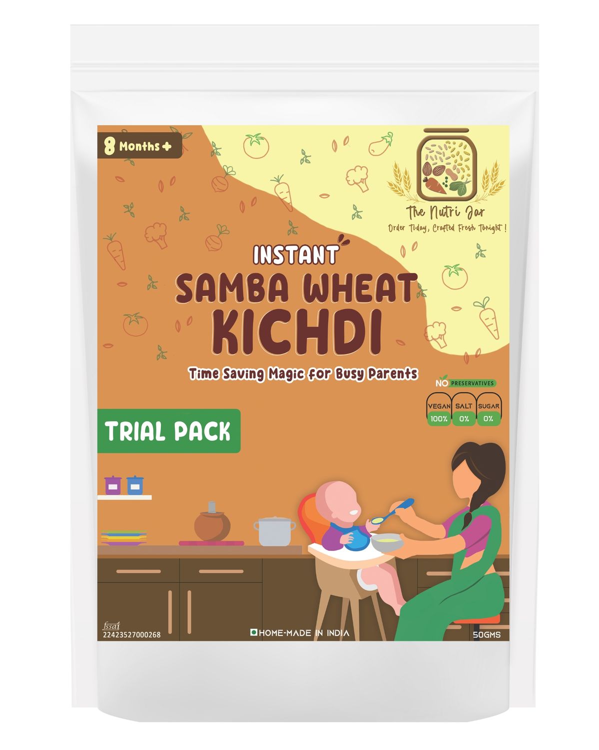 Instant Samba Godhumai(wheat) Kichdi - Trial Pack